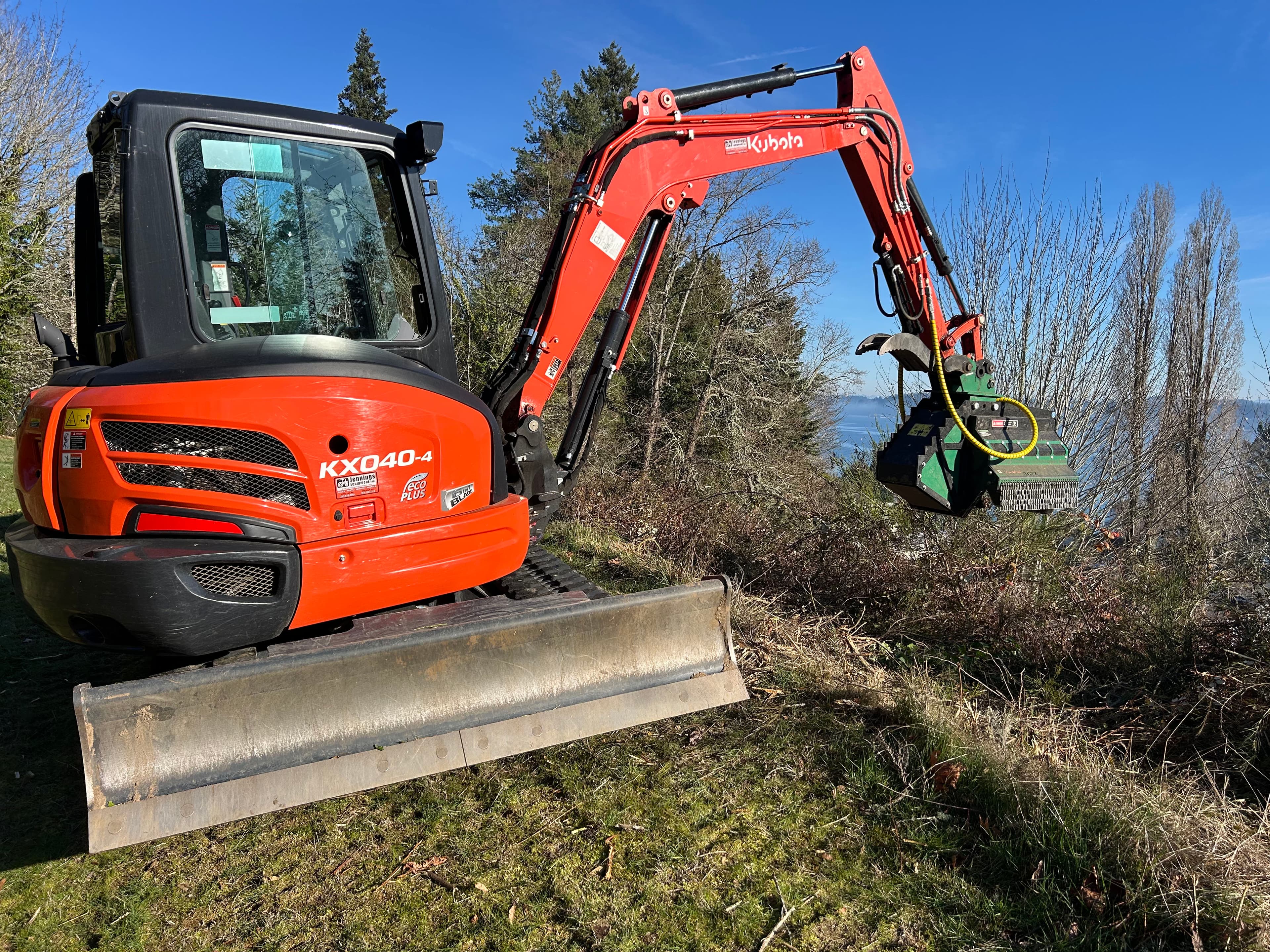 Project Mulching Blackberry Bushes in Bremerton WA image
