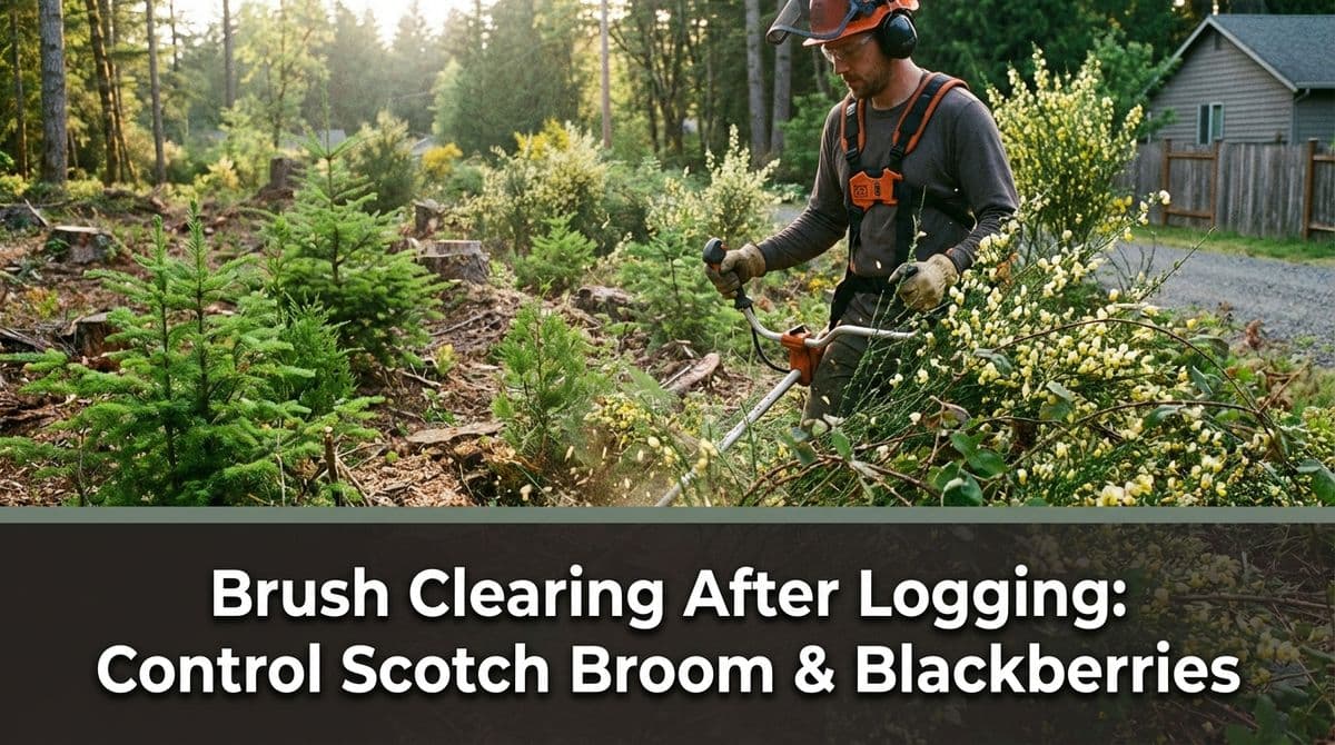 Brush Clearing After Logging: Control Scotch Broom & Blackberries image