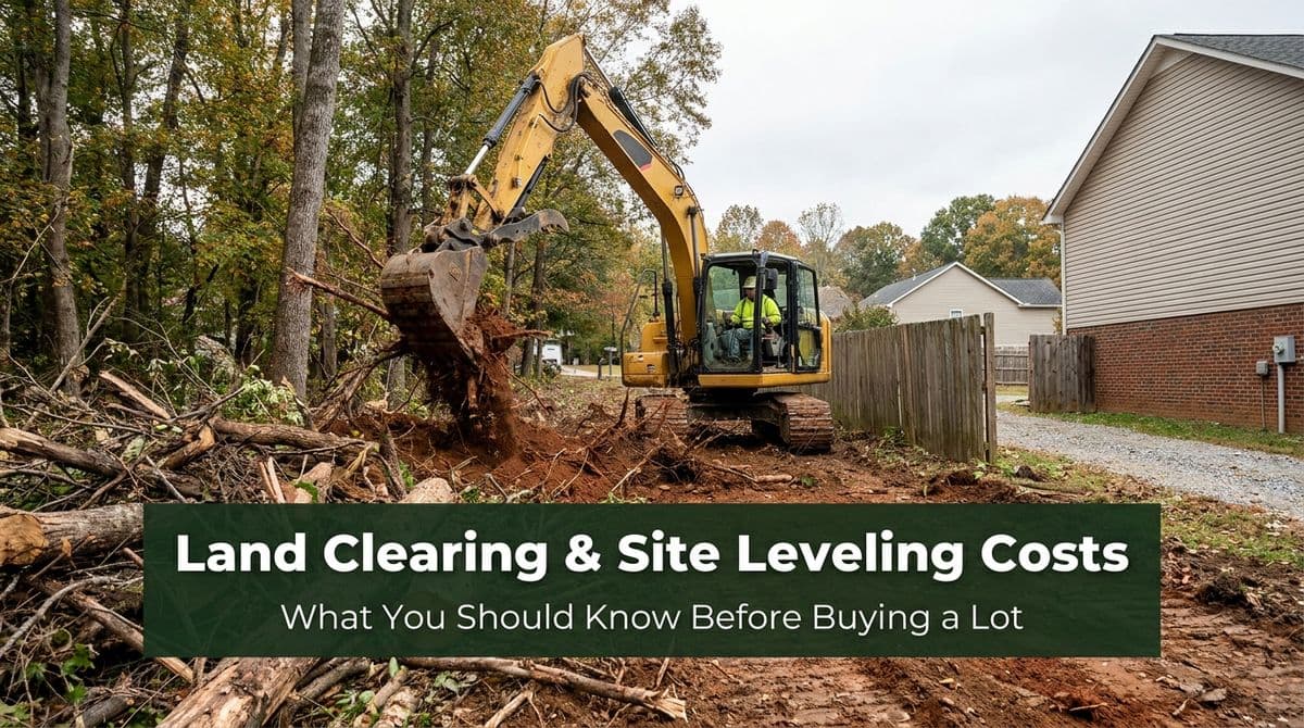 Land Clearing & Site Leveling Costs for New Home Builds image